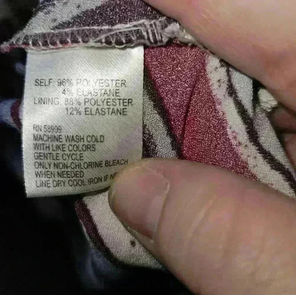 Alex Marie Womans Striped Wrap Dress Size L - Picture 10 of 12